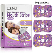 (30Pcs(Phase 2),Purple)Anti Snoring Sleeping Mouth Strips Non - Woven Fabric for Nose Breathing, Suitable for Both Kids and Adults - 30/90Pcs/Box