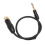 Cable XLR hembra a 6.35mm mono macho de 50 cm dorado 14