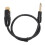 Cable XLR hembra a 6.35mm mono macho de 50 cm dorado 9
