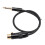 Cable XLR hembra a 6.35mm mono macho de 50 cm dorado 15
