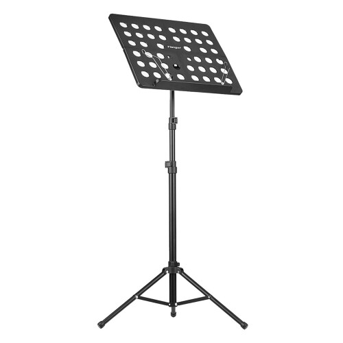 Supporto per spartiti pieghevole in alluminio, 30x36 cm, nero 2