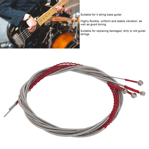 Set di 4 corde per basso acustico - acciaio inossidabile 2