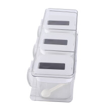 Boîte de rangement pour épices en plastique à accrocher au mur 350 g