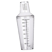 Vaso shaker 700ml PC resistente al frío y al calor Bartender