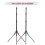 Trípode ajustable de 189 cm 5 kg/11 lb Rojo&Negro 8