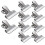 1.5'' 10pcs Less Steel Bag Clips, Tight Grip 3