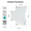 Disjoncteur ZigBee 63 A 87x72x19mm Blanc 6
