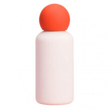 (Cinnabar Orange) Small Mouth Thermos-Cup Hot Cold Water Bottle with Cover for Women Men