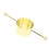 Bartender 30 ml jigger con doble perlado bañado en oro 16