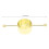 Bartender 30 ml jigger con doble perlado bañado en oro 2