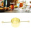 Bartender 30 ml jigger con doble perlado bañado en oro 1