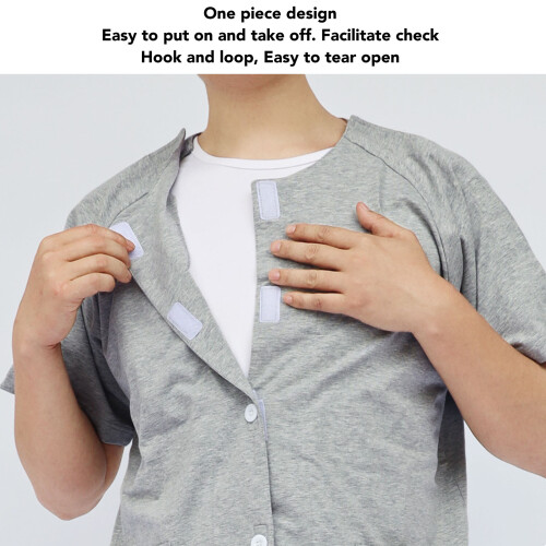 Shirt nach Schulteroperation Hellgrau XL Unisex 2