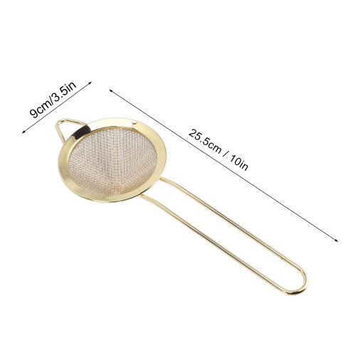 Cuillère à égoutter Modèle 304 2,6 oz 25,5 x 9 cm or 1