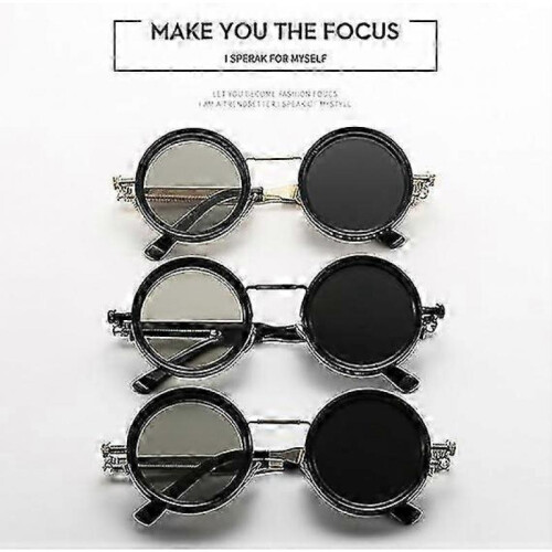 (Silvery)Visionguard NF Sunglasses,Visionguard ND Filter Sun Glasses,Punk Cross-mirror 1