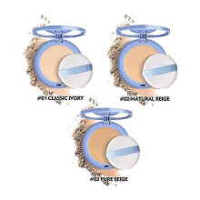 (1PCS, COLOR 3) Sace Lady Long Lasting Mist Powder - Natural Pressed Powder Foundation