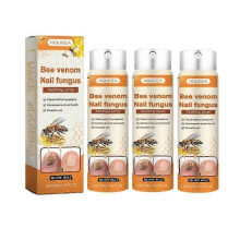(3pcs)Bee Venom Nail Repair Serum, Nail Care Solution, Natural Bee Venom Nail Care Spray, Ingrown Toenail Care Spray