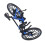 Rennrad-Modell Dual-Lenker Aluminium-Schwarz/Blau 8