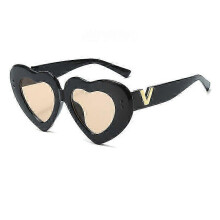 (style 1)Womens Loving Large Frame Glasses Sports Sunglasses UV 400 Protection Glasses