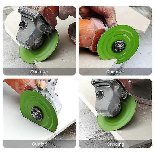 3PCS 115MM Vacuum Brazed Ultra-Thin Multi-Pore Flat Abrasive Sheet Disc for Porcelain Ceramic Tile Diamond Saw Blade 1