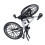 Vélo de course Modèle Guidon double Alliage Noir-Blanc 11