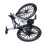 Vélo de course Modèle Guidon double Alliage Noir-Blanc 8