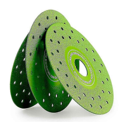 3PCS 115MM Vacuum Brazed Ultra-Thin Multi-Pore Flat Abrasive Sheet Disc for Porcelain Ceramic Tile Diamond Saw Blade