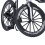Vélo de course Modèle Guidon double Alliage Noir-Blanc 5