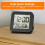 Reloj LCD higrotermógrafo con 2 alarmas Blanco/Negro 5