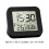 Reloj LCD higrotermógrafo con 2 alarmas Blanco/Negro 2