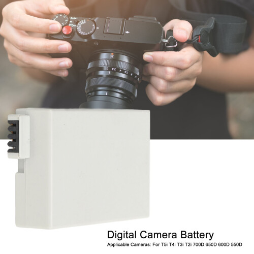 Rechargeable LP E8 Lithium Ion Camera Battery for T5i T4i 600D 1350mAh 2
