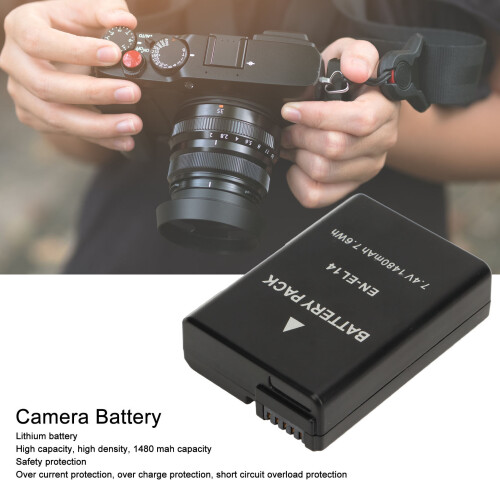 Lithium Ion Camera Battery EN-EL14 1480mAh 7.4V Replacement 2