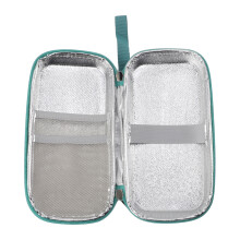 Custodia refrigerante per insulina in EVA, 21 cm x 10 cm, con 2 confezioni di ghiaccio