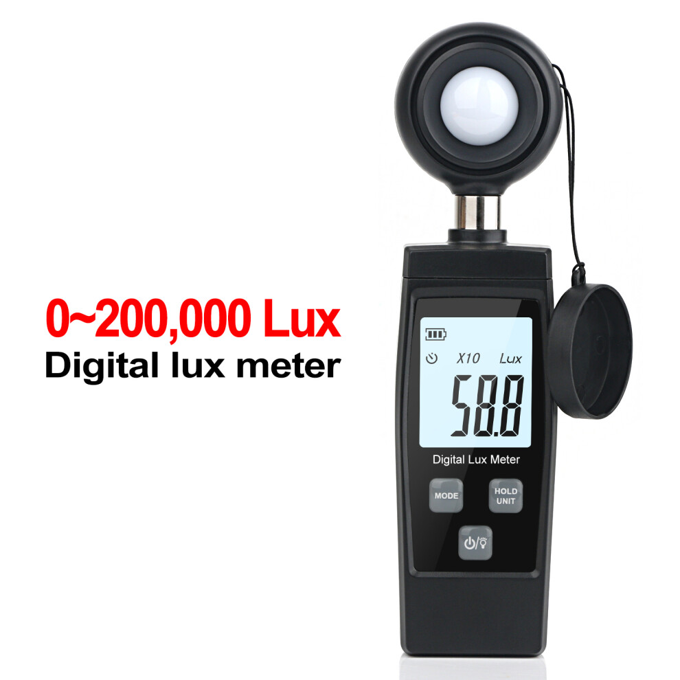 Handheld Lux Meter Digital Photometer 200,000 Lux, Compact & Accurate Light 9431335619963