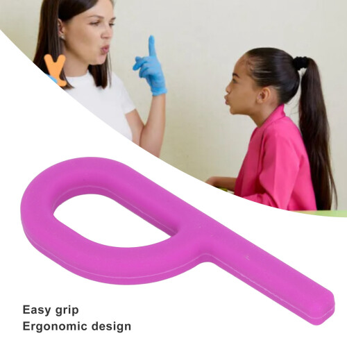 Giocattolo masticabile sensoriale in silicone a forma di P per bambini 2