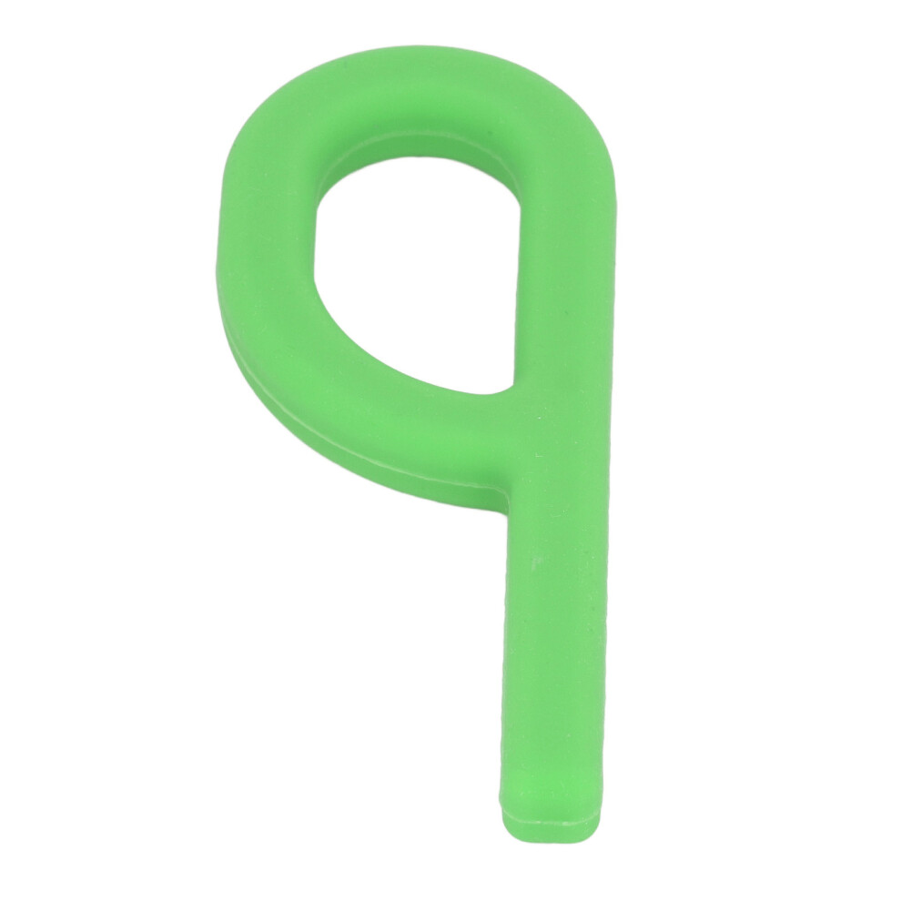 Ergonomic P Shape Silicone Chew Toy for Buccal Motor Stimulation 80mm