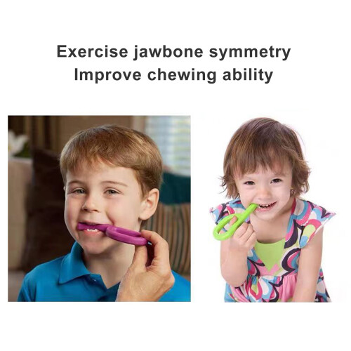 Jouet sensoriel à mâcher en silicone en forme de P pour enfants 2