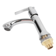 Einzelner Kaltwasserhahn Wassereinsparung Einfachsteuerung Wasserfluss Minimalistisches Modernes Waschbeckenarmatur aus Zinklegierung
