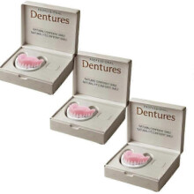 (3pcs)1/2/3x Advanced Customized Full Denture Set, Silicone Reline Denture Set