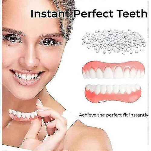 (1pcs)1/2/3x Advanced Customized Full Denture Set, Silicone Reline Denture Set 1