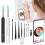 (Black)Ear Wax Removal Tool Kit with Camera Comfortable Painless Ear Picking Spoon Smart Visual Ear Cleaner with 6 Ear Scoops 2