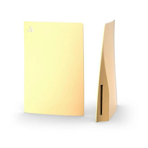 (Gold)PS5 Console Cover Hard Shockproof Face Plates Anti-Scratch Dustproof Replacement Faceplate Shell 2