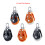 Nylon- und Edelstahl-Segelbootrolle 9,8  5,2 cm 9