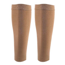 (S,Skin Color)Elastic Calf Guard Comfortable Breathable Leg Sleeve Quick Dry Nylon Calf Guard for Outdoor Sport Hiking Cycling