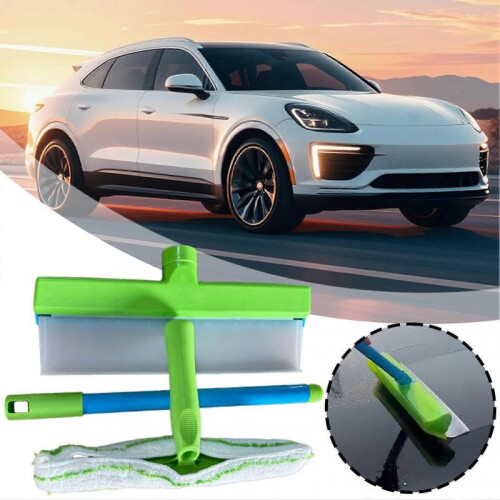 (Blue)Recyclable Silicone Window Squeegee Kit Versatile Multi-Purpose Tool for Professional Auto Detailing Finish 1