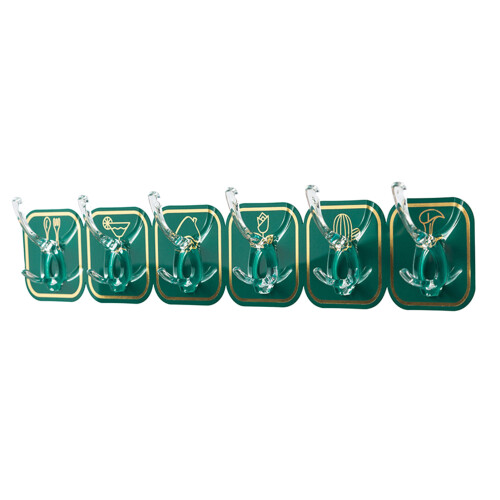 Gancio a striscia lungo verde 37.00g Dimensione: Lungo, Supporto da parete 1