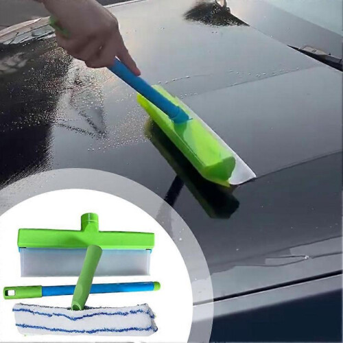 (Green)Recyclable Silicone Window Squeegee Kit Versatile Multi-Purpose Tool for Professional Auto Detailing Finish 2