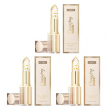 (3PCs)Color Changing Lip Balm, Gold Foil Moisturizing Lip Balm for Dry Lips Daily Lip Care