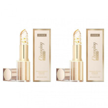 (2PCs)Color Changing Lip Balm, Gold Foil Moisturizing Lip Balm for Dry Lips Daily Lip Care