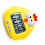 Gelber digitaler Timer-Wecker, Kunststoff, 1x AAA 13