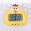 Gelber digitaler Timer-Wecker, Kunststoff, 1x AAA 6